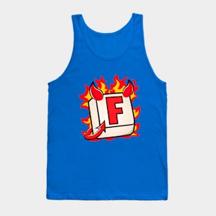 F in chat | F key devil Tank Top